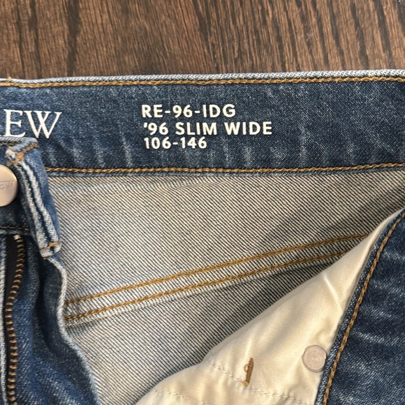 J Crew High Rise Slim Wide Leg Jeans - Picture 3 of 6